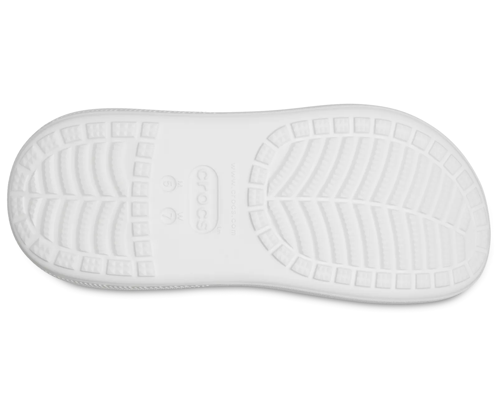 Crocs Classic Crush Platform Clogs Sandals - White