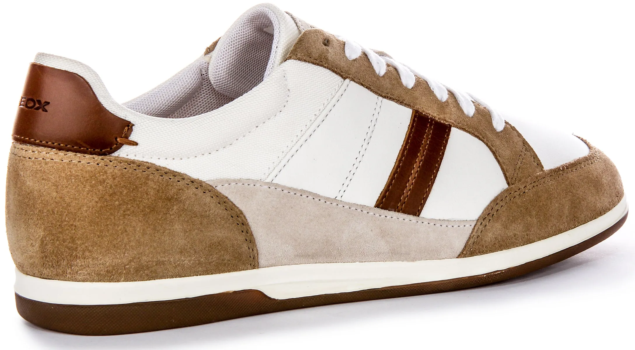 Geox U Renan A In White Brown For Men