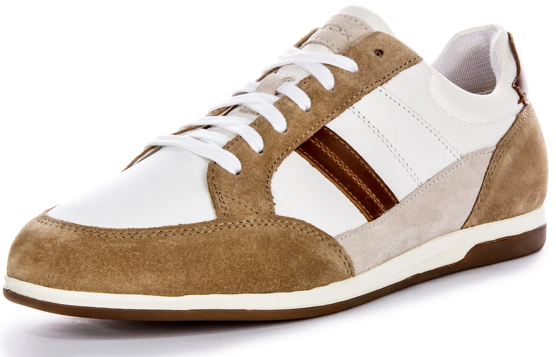 Geox U Renan A In White Brown For Men