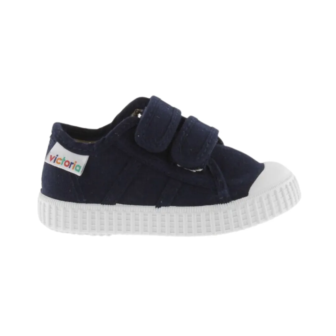 Navy Canvas Trainers