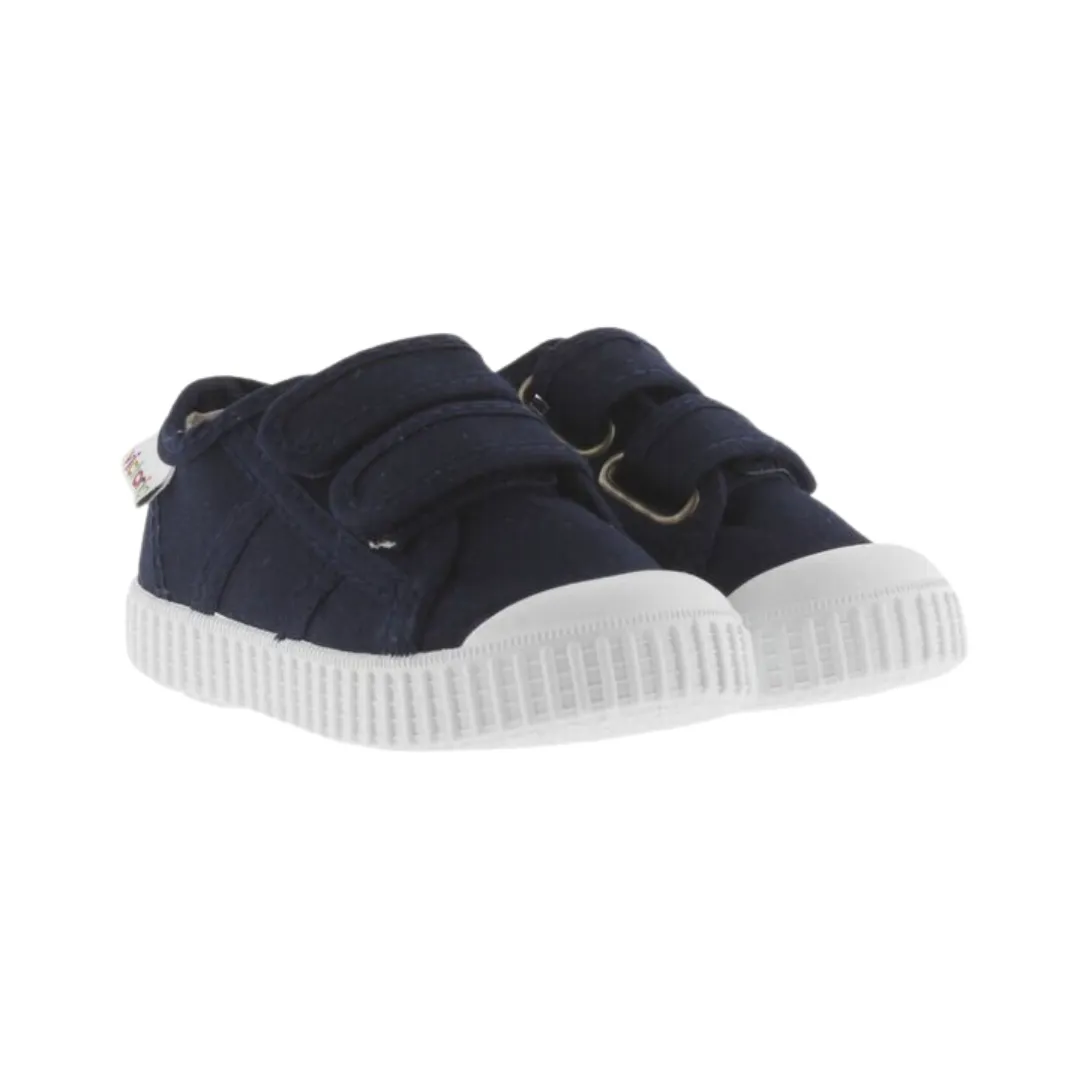 Navy Canvas Trainers