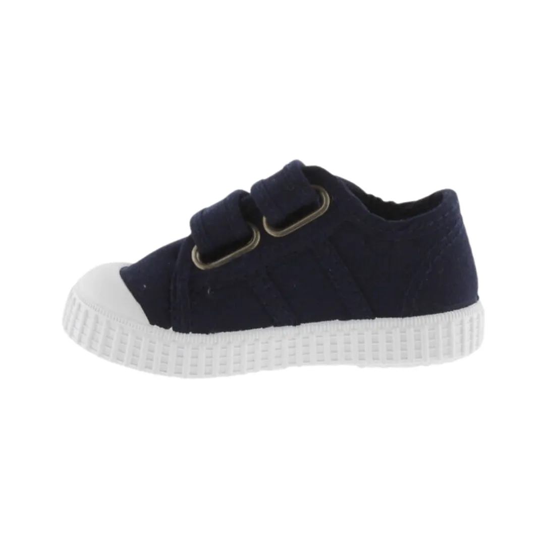 Navy Canvas Trainers