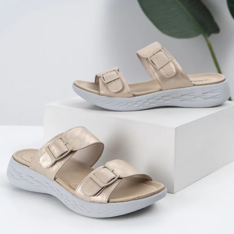 Owlkay Thick Wedges  Soft Soles Slippers