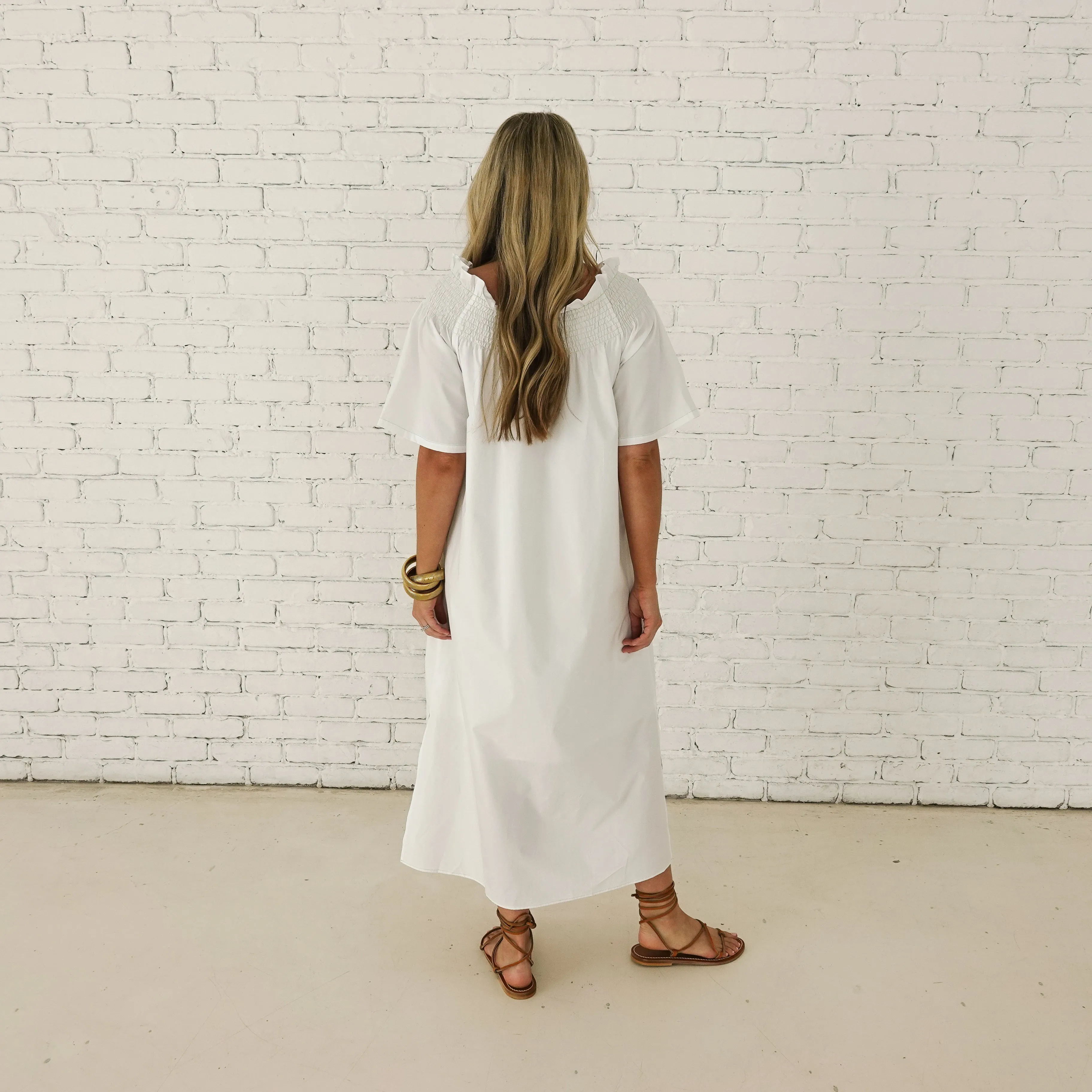 Polly Dress White