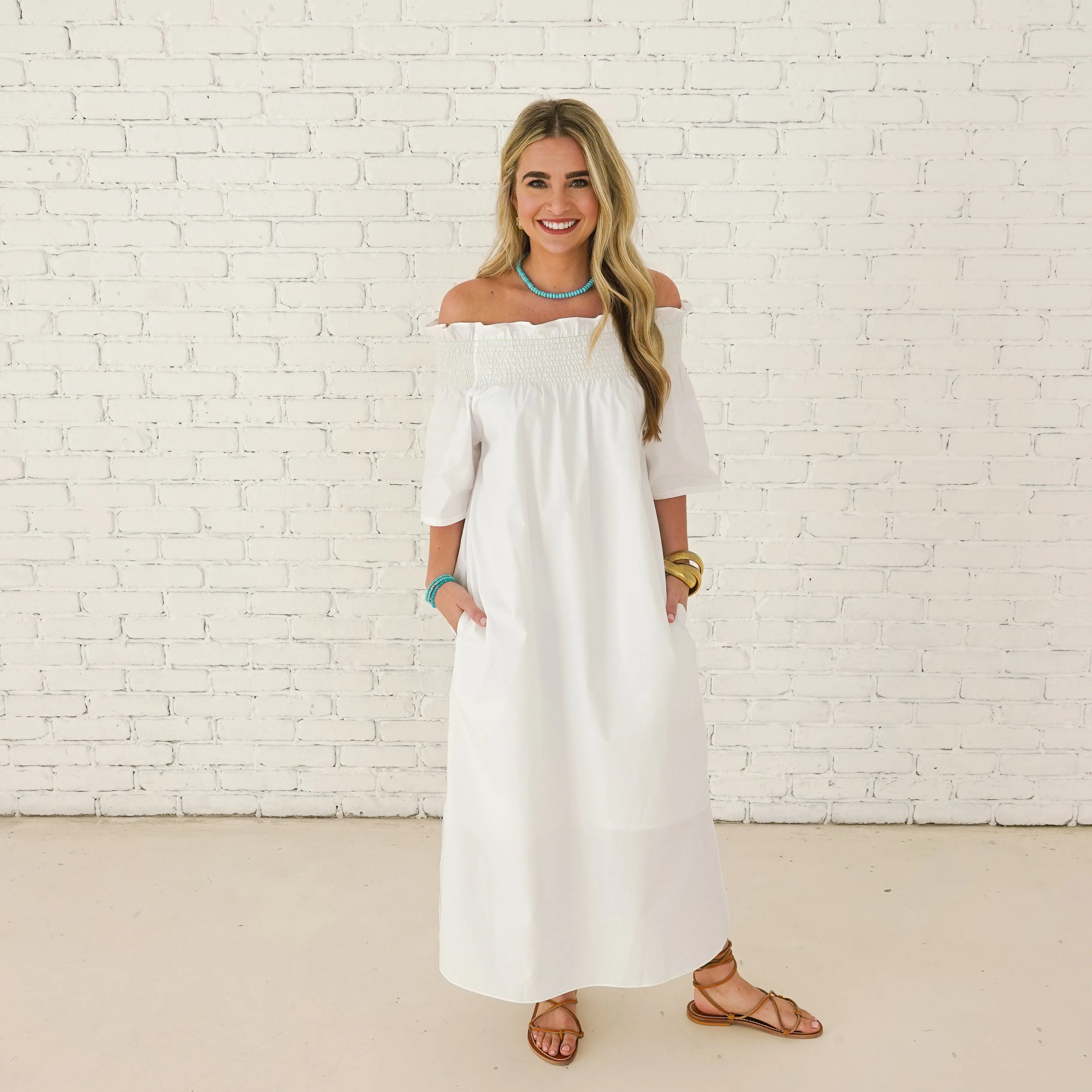 Polly Dress White