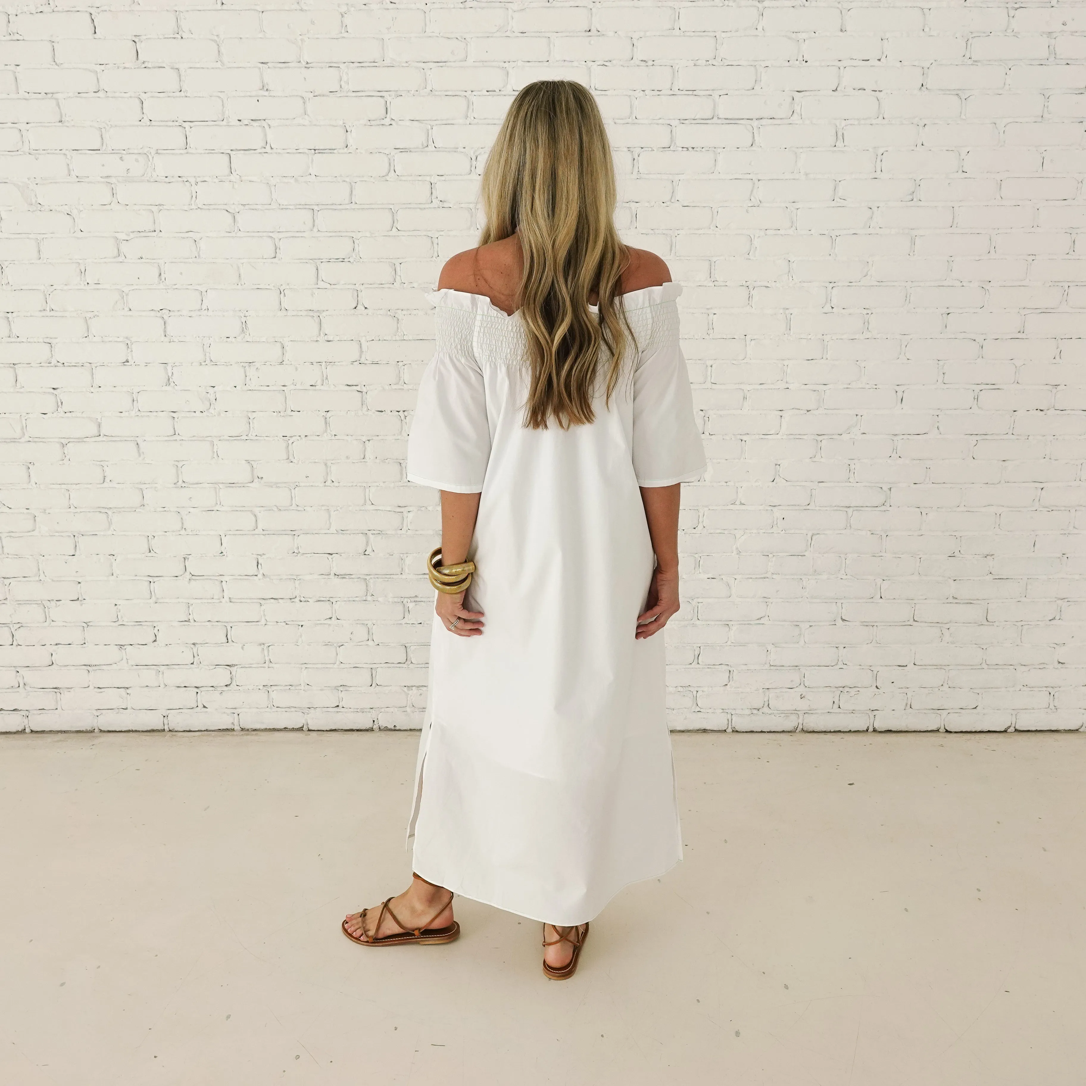 Polly Dress White
