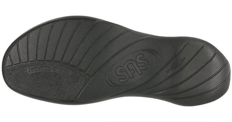 SAS Nudu Slide Leather Sandal - Navy