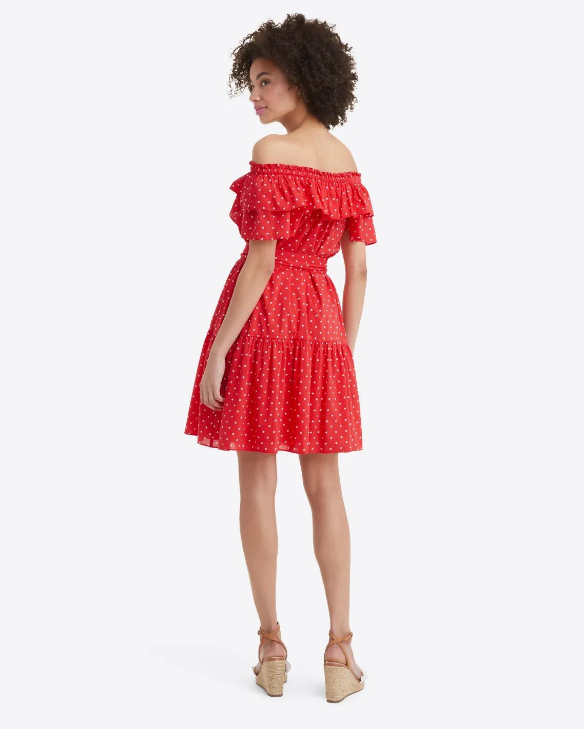 Sawyer Dress in Red Polka Dot