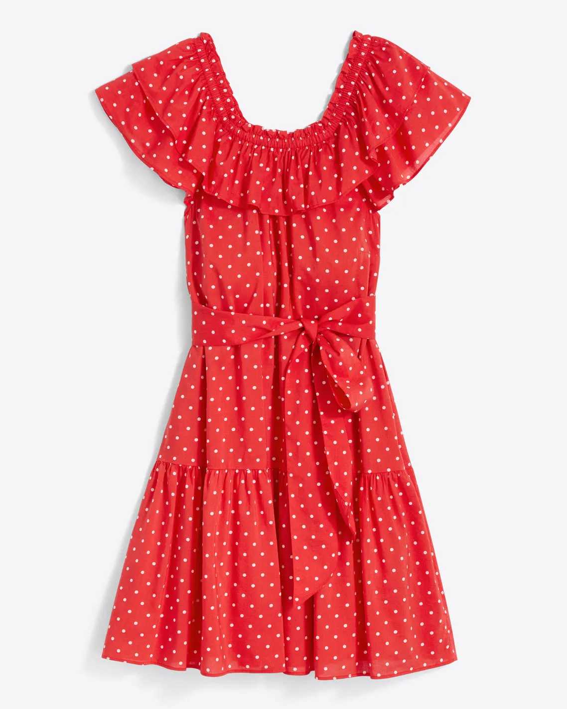 Sawyer Dress in Red Polka Dot