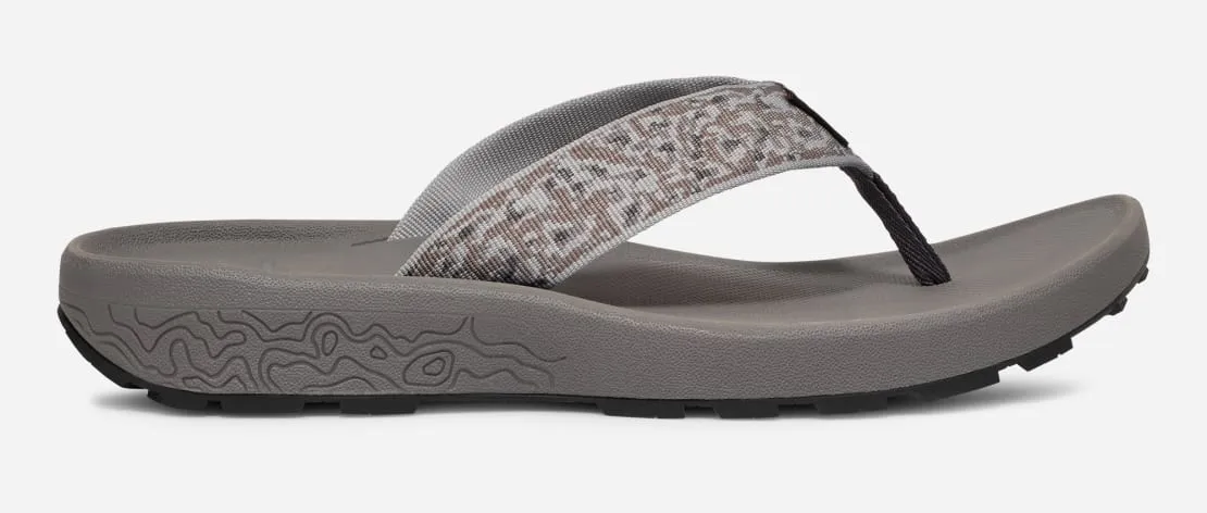 Teva Mens Hydratrek Flip Flop Vibe Dark Gull Grey