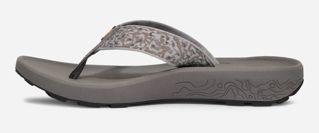 Teva Mens Hydratrek Flip Flop Vibe Dark Gull Grey