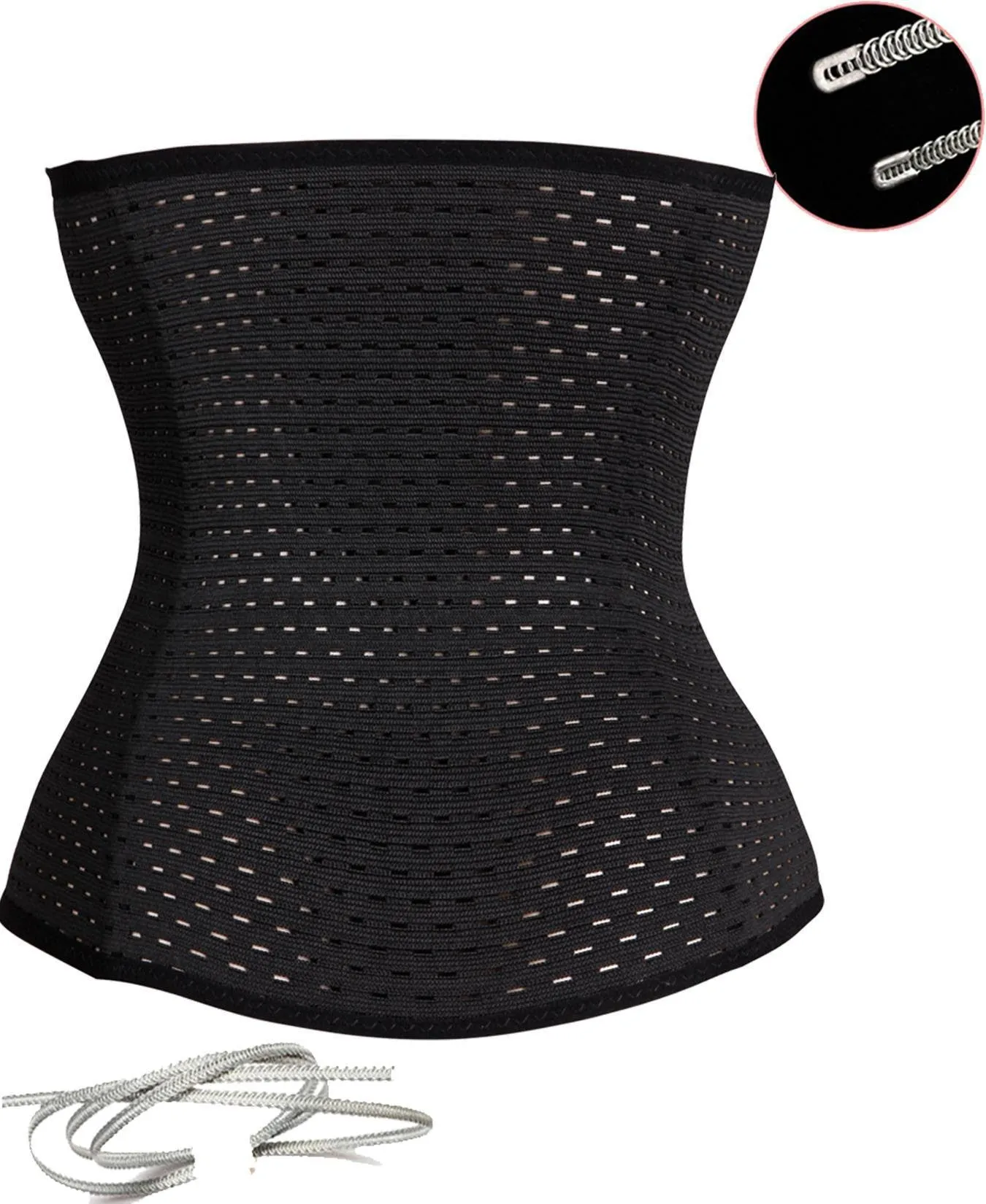 Waist Trainer Corset Black 2XL